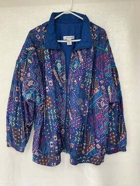 Vintage 90s Lady Lavon Windbreaker Jacket 3X
